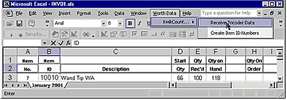 Excel® Screen 1